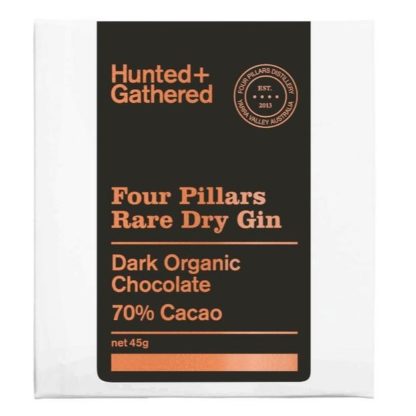 Hunted and Gathered Rare Dry Gin Organic Dark Chocolate 45g