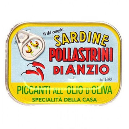 Pollastrini - Sardines in Olive Oil with Chilli