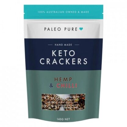Paleo Pure Keto Crackers Hemp and Chilli
