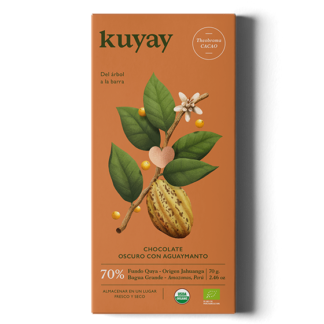 Kuyay Dark Chocolate 70 with Goldenberry